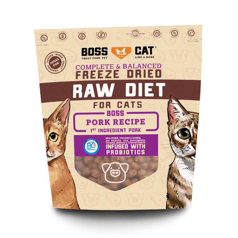 Boss Cat Freeze Dried Pork Diet